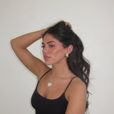 Oval Eclipse Two-tone Earring