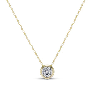 CZ BEZEL NECKLACE