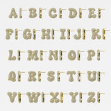 Iced Jumbo Letter Earring - Single