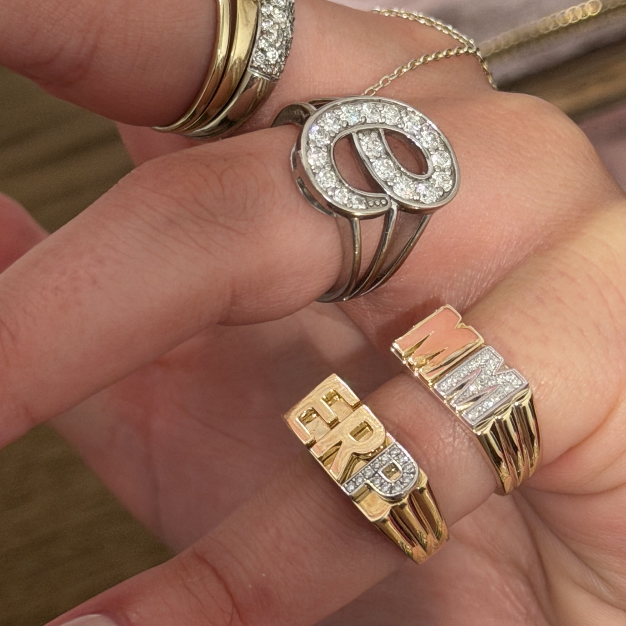 Custom Initial Pinky Ring | EP Jewels – ep jewels