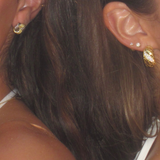 Two Tone Knot Earring