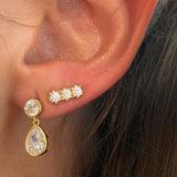 Cz Bar Stud Earring