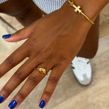 Royal Cross Cuff Bracelet