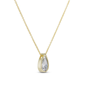 CZ TEARDROP NECKLACE