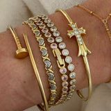 Royal Cross Cuff Bracelet
