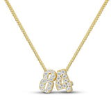 Baby Cz Double Digit Number Necklace