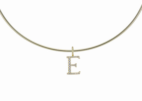 CLASSIC CZ LETTER CUFF CHARM