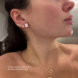 CZ Letter Earring - Single