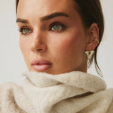 Cz Bezel Cuff Earring - Single