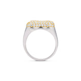 Iced Jumbo Letter Ring