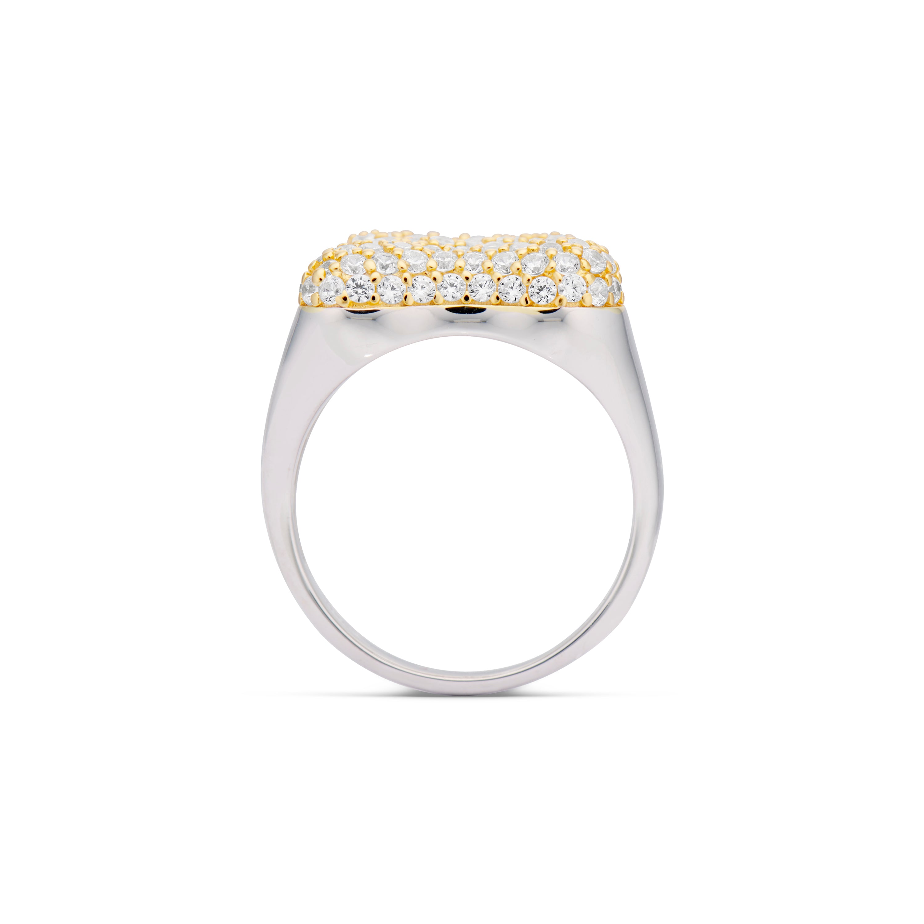 Iced Jumbo Letter Ring | EP Jewels – ep jewels