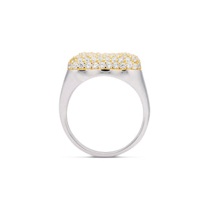 ICED JUMBO LETTER RING 8