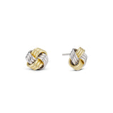 Two Tone Knot Earring