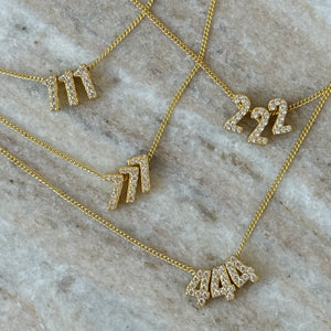 BABY ANGEL NUMBER NECKLACE