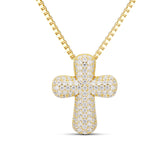 Iced Jumbo Cross Necklace