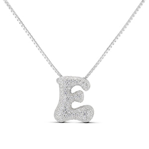 ICED JUMBO LETTER NECKLACE