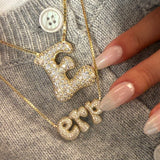Iced Jumbo Initials Necklace