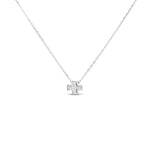 Baby Cross Necklace in silver with a CZ cross