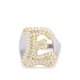 Iced Jumbo Letter Ring