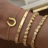 Spiral Tennis Bracelet