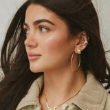 Large Thin Hoop Earring