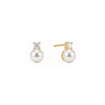 EP Jewels Cz Pearl Drop Earring