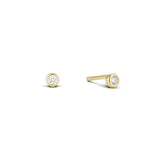 Cz Tiny Gold Stud Earring