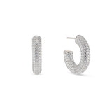 Chunky Pave Hoop Earring|EP Jewels
