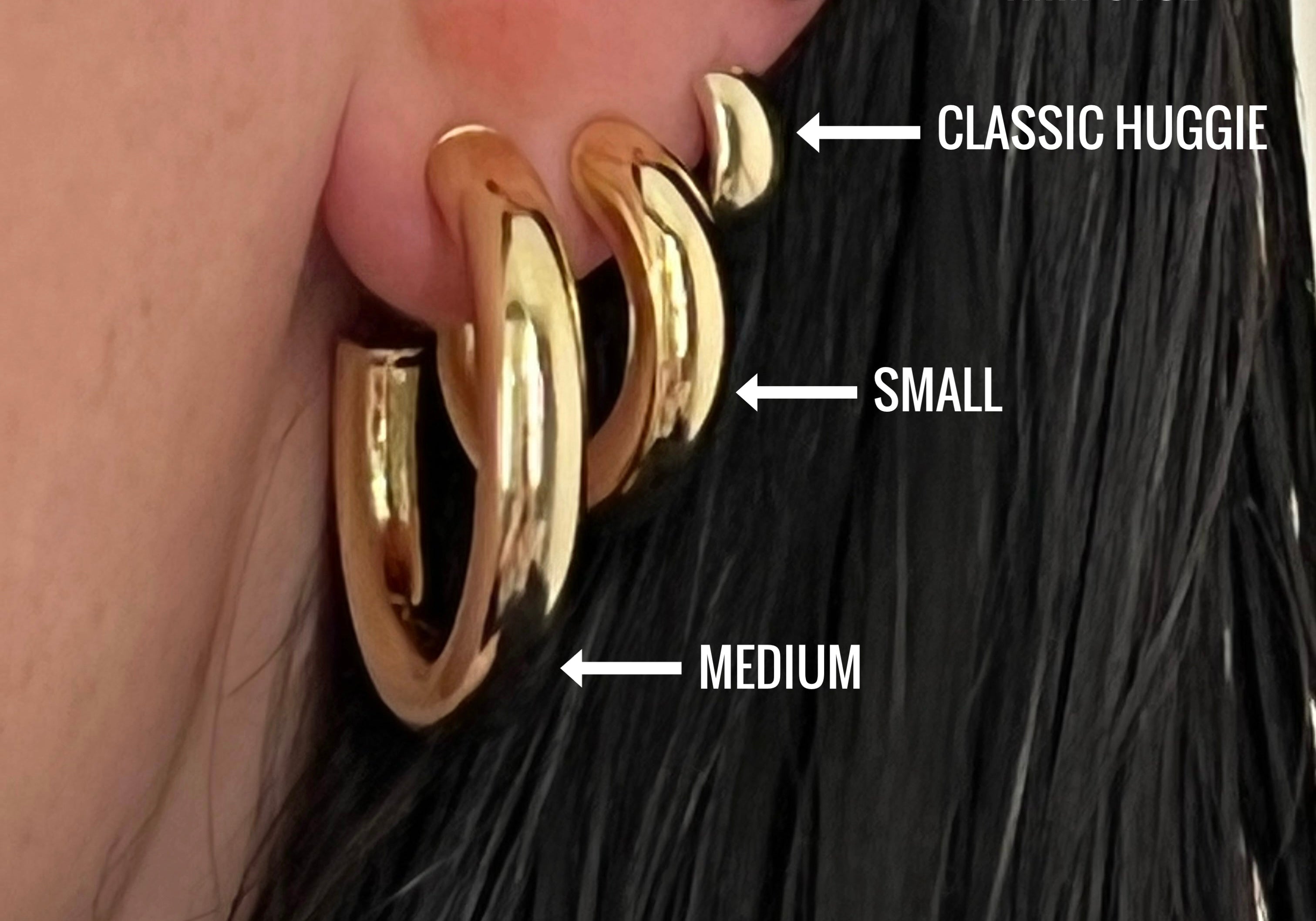 Classic Huggie Hoop Earring|EP Jewels