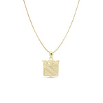 Classic NY Rangers Necklace in 14K gold plating, front view