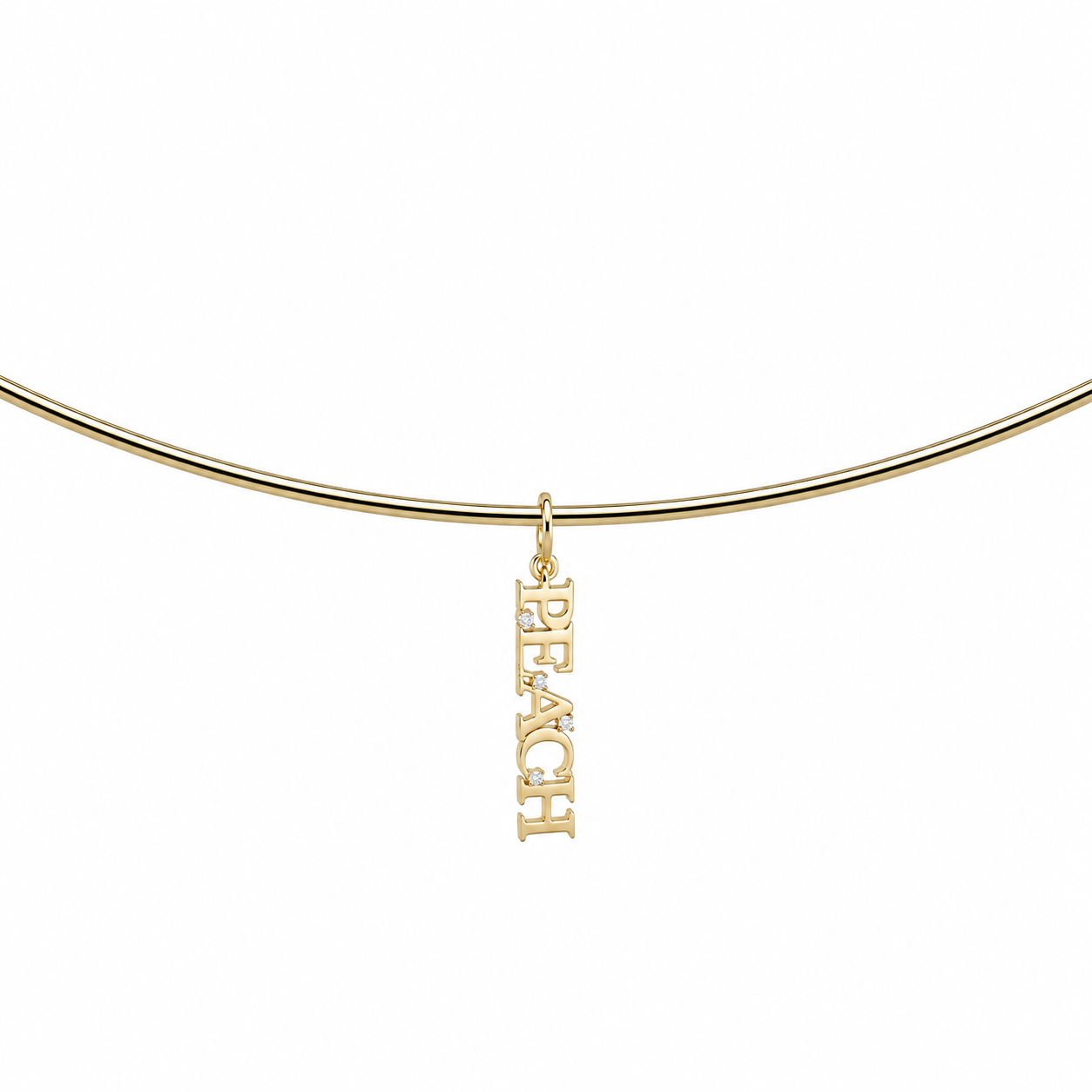 Classic Nameplate Cuff Charm, front view