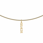 Classic Nameplate Cuff Charm, front view