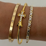 Royal Cross Cuff Bracelet