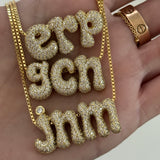 Iced Jumbo Initials Necklace