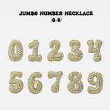 Iced Medium Jumbo Number Necklace