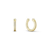 Cz Bezel Cuff Earring - Single