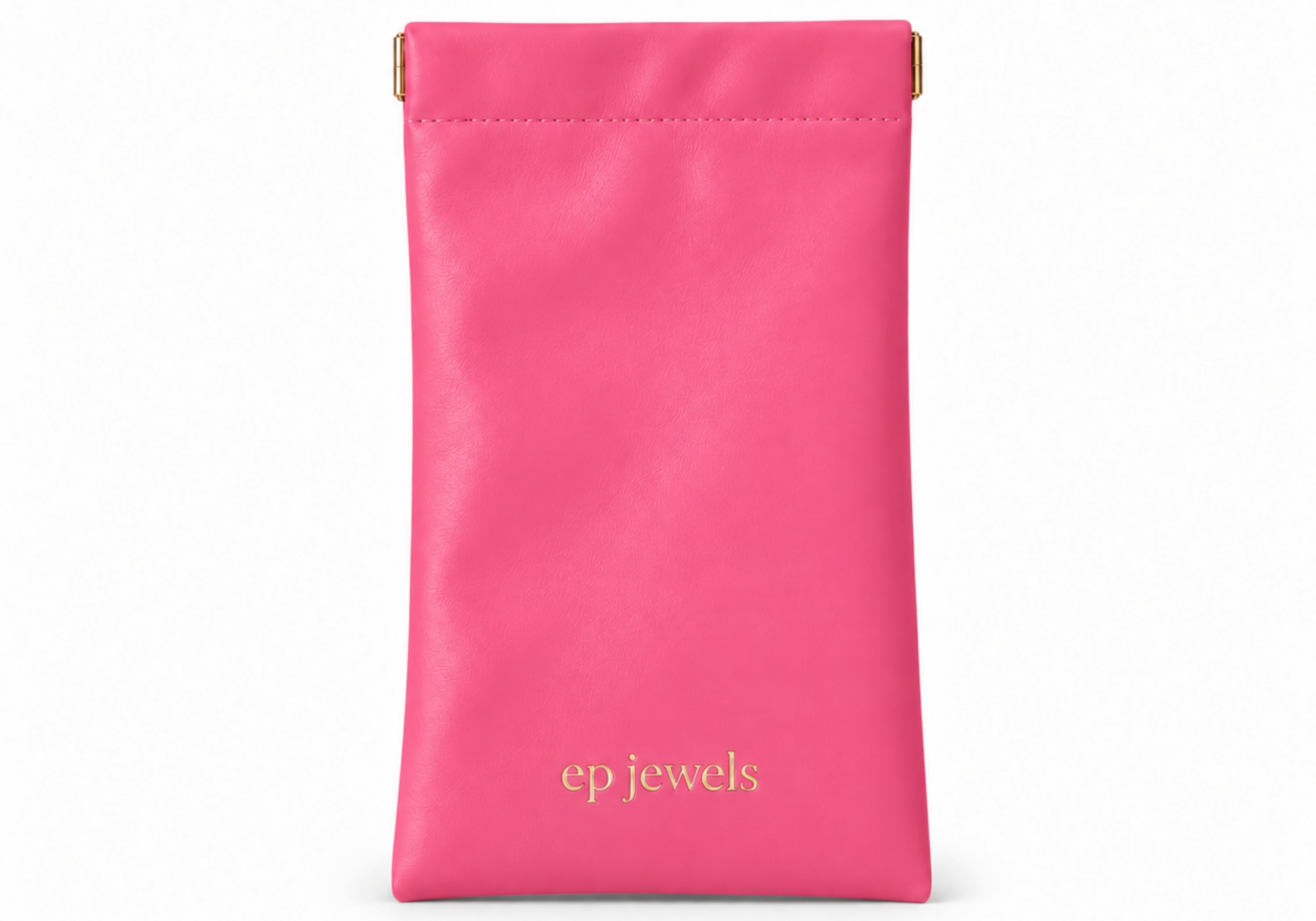 EP Jewels hair pin pouch in hot pink, front view
