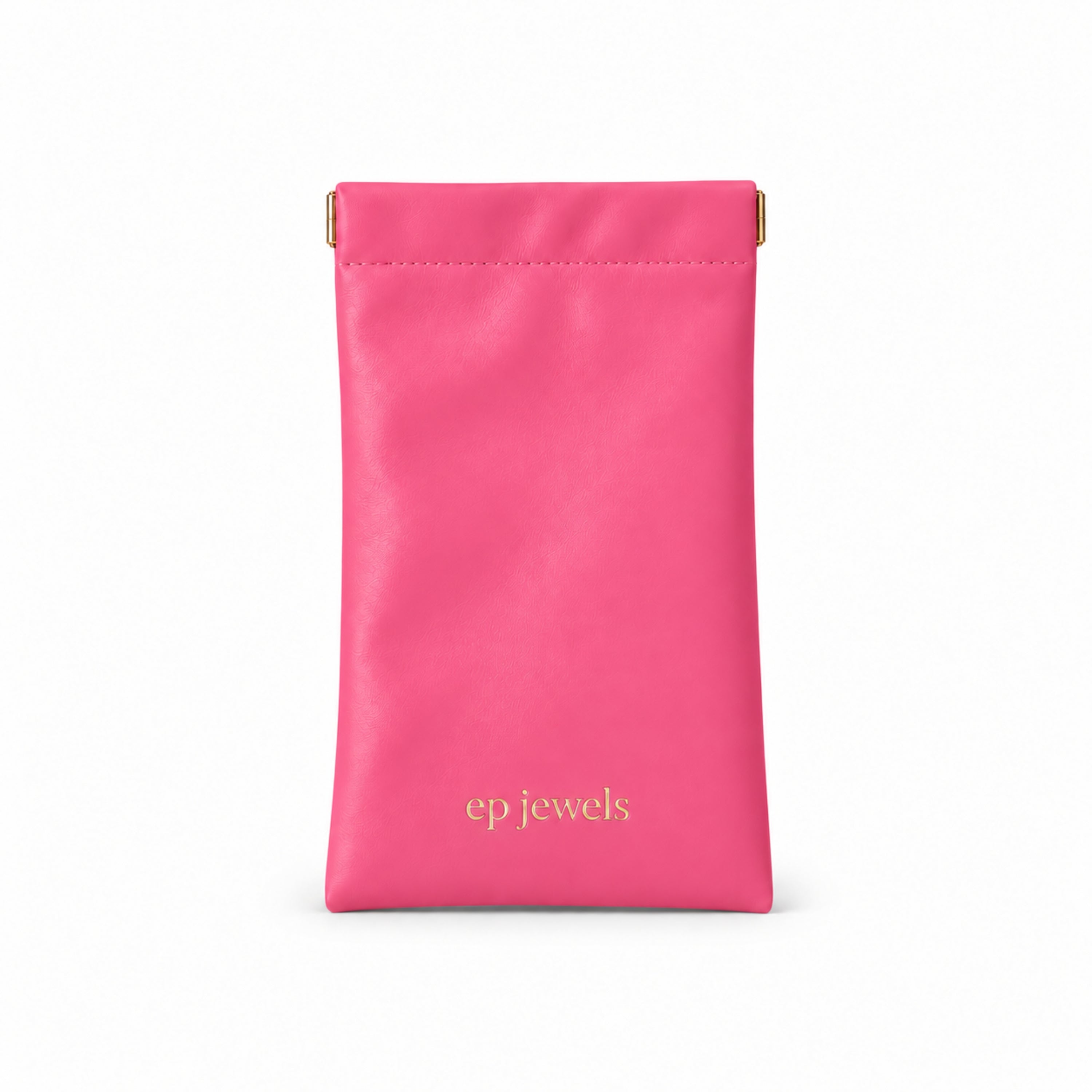 EP Jewels hair pin pouch in hot pink, front view