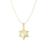 Star Of David + Chai Necklace