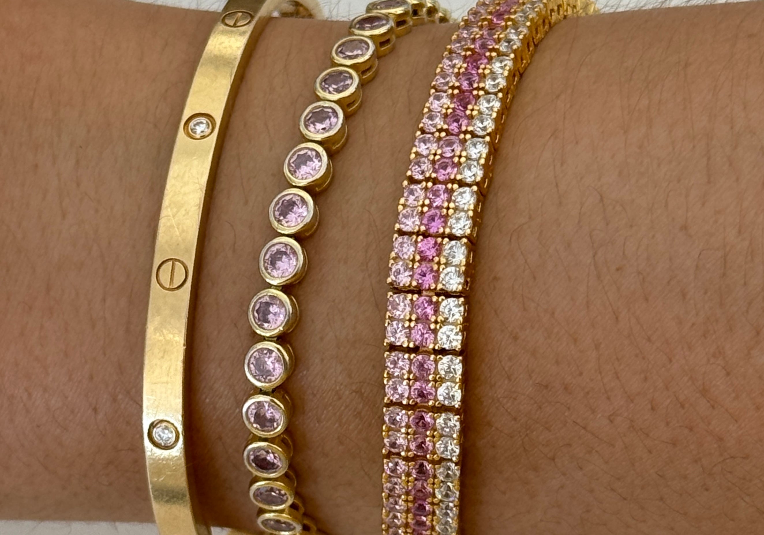 Iced Bubble Tennis Bracelet|EP Jewels