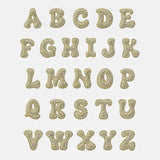 All 26 iced jumbo CZ letters A to Z in gold