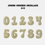 Iced Medium Jumbo Number Necklaces in every number 0 to 9