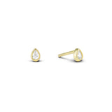 Cz Raindrop Stud Earring