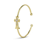Royal Cross Cuff Bracelet