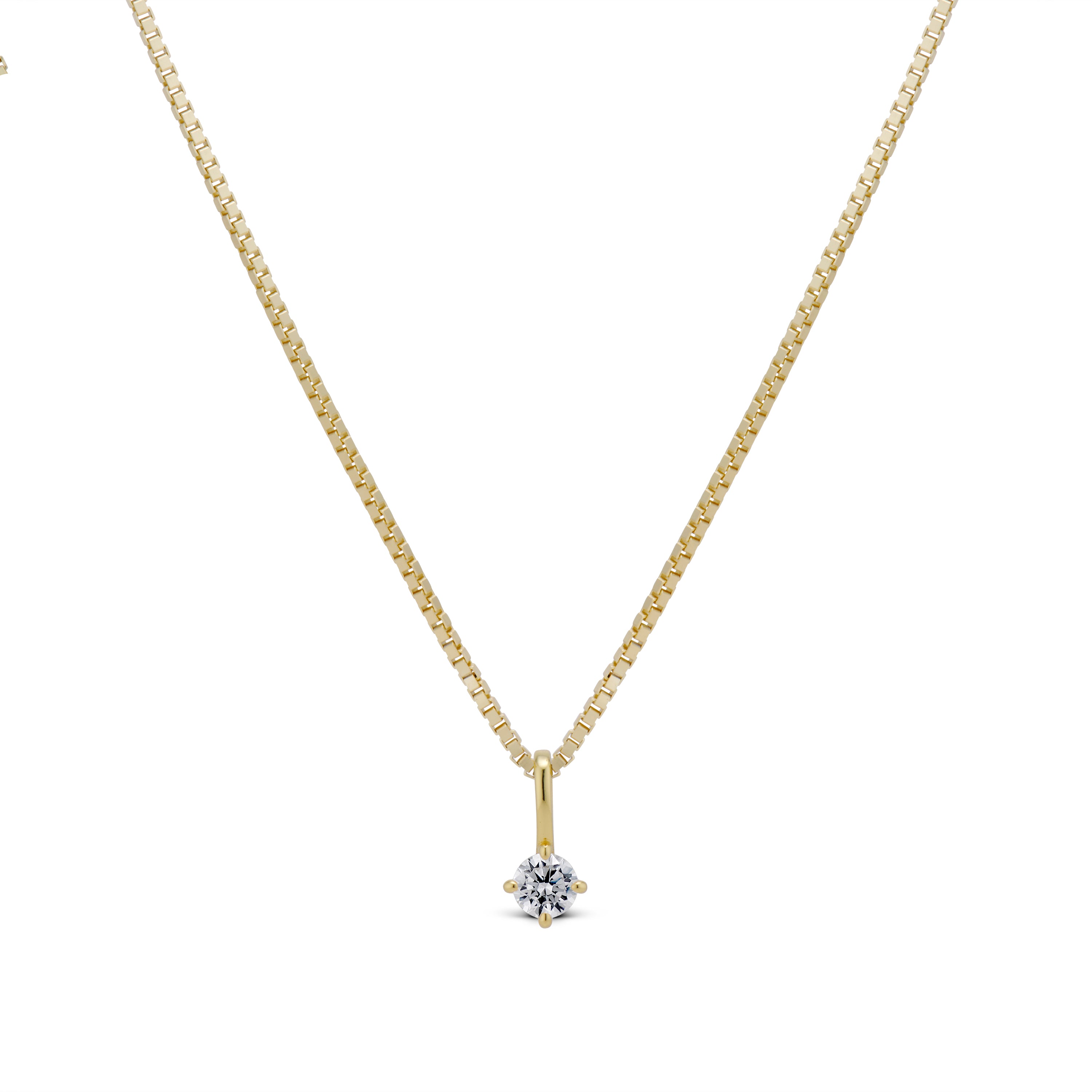 Single Dangle Cuff Charm on a gold chain