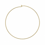 Thin Cuff Necklace, a 2.3mm gold cuff with a hook closure