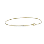 Side view of the Thin Cuff Necklace showing the hook closure