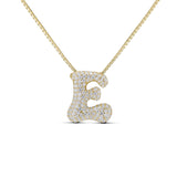 Iced Medium Jumbo Letter Necklace