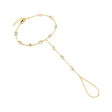 Multi Stone Hand Chain