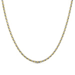 Two-tone XOXO Necklace in 14K gold plating with rhodium accents